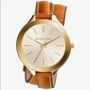 Michael Kors Slim Runway Double-Wrap Watch